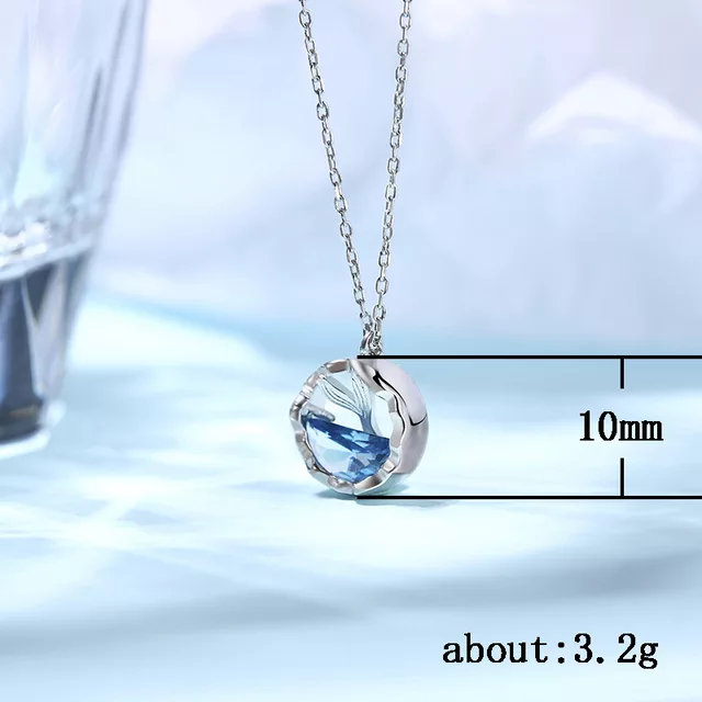 Ocean Mermaid Necklace 925